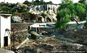 HAMMAM MESKOUTINE - CASCADE D'EAU CHAUDE A 90  EN 1958 